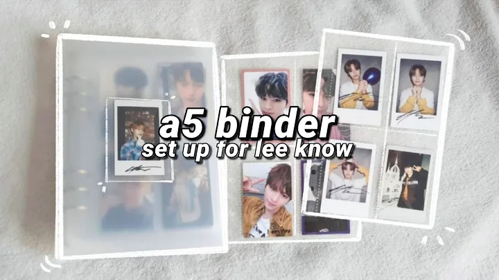setting up an a5 kpop mini binder!  reorganize my ...