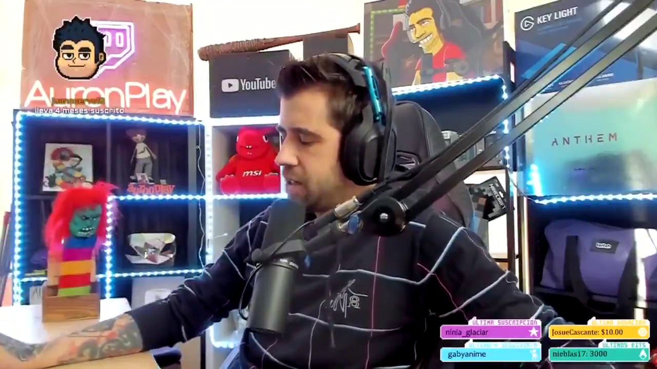 Auronplay felicitando a Harry Styles por su cumpleaños 💕