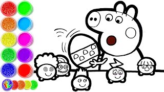 How to draw Peppa Pig with Squashpuffs - Drawing and Coloring screenshot 3