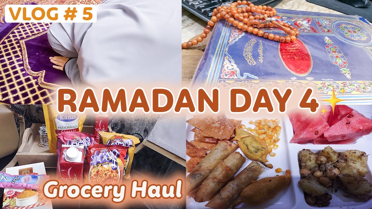 Muslimah Ramadan Day 4 Vlog Grocery haul ❤️ Suhoor or Iftar