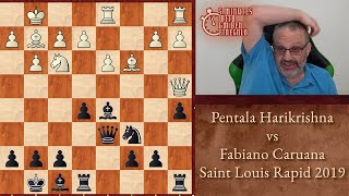 Thumbnail for Pentala Harikrishna vs Fabiano Caruana, Saint Louis Rapid 2019