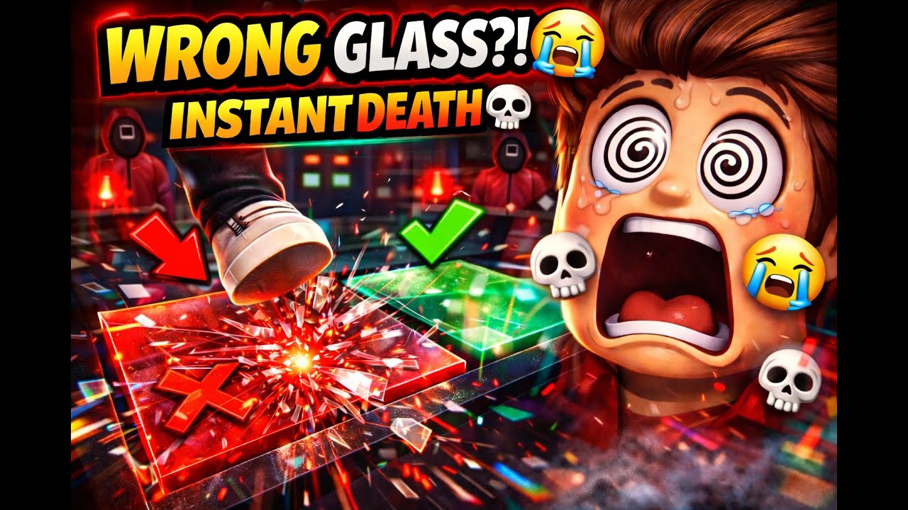 👉I CHOSE🤯THE WRONG GLASS 💥 Roblox Glass Bridge 