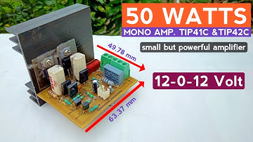 DIY 50W mono amplifier.