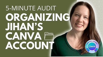 5-Minute Canva Organization Audit: Fixing Image Upload Chaos & Folder Overload with Jihan Francois
