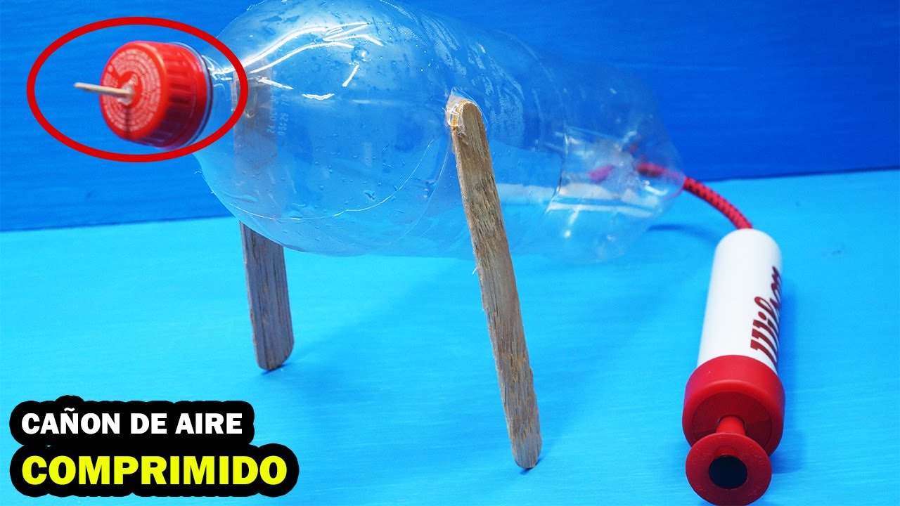 Cañón de AIRE Comprimido Casero Divertido - Tutorial - YMX