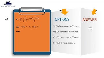 GATE 2021 | Mathematics | Practice Question Set 3 | MECH, CIVIL, CHEM, CSE, EE, EEE & IN Branch