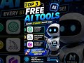 Untitled designTop 3 FREE AI Tools Every Student Must Use 🚀