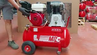 START-UP AND USES OF THE STRADE 90 / 100 COMPRESSOR WITH HONDA ENGIN - MPC