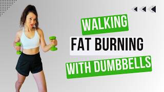 15 MIN WALKING WORKOUT WITH DUMBBELLS - Burn Fat & Tone your Body