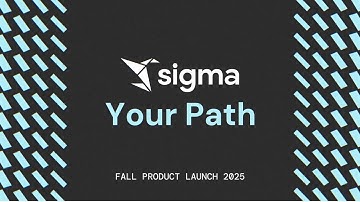 Fall Product Launch 2025 | Sigma Your Path