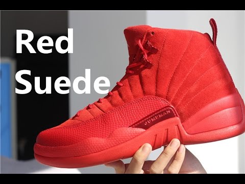 air jordan 12 suede red