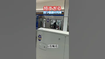 6両編成 都会の路線にしては短すぎる四つ橋線の列車 鉄道 大阪メトロ 列車 地下鉄 四つ橋線 
