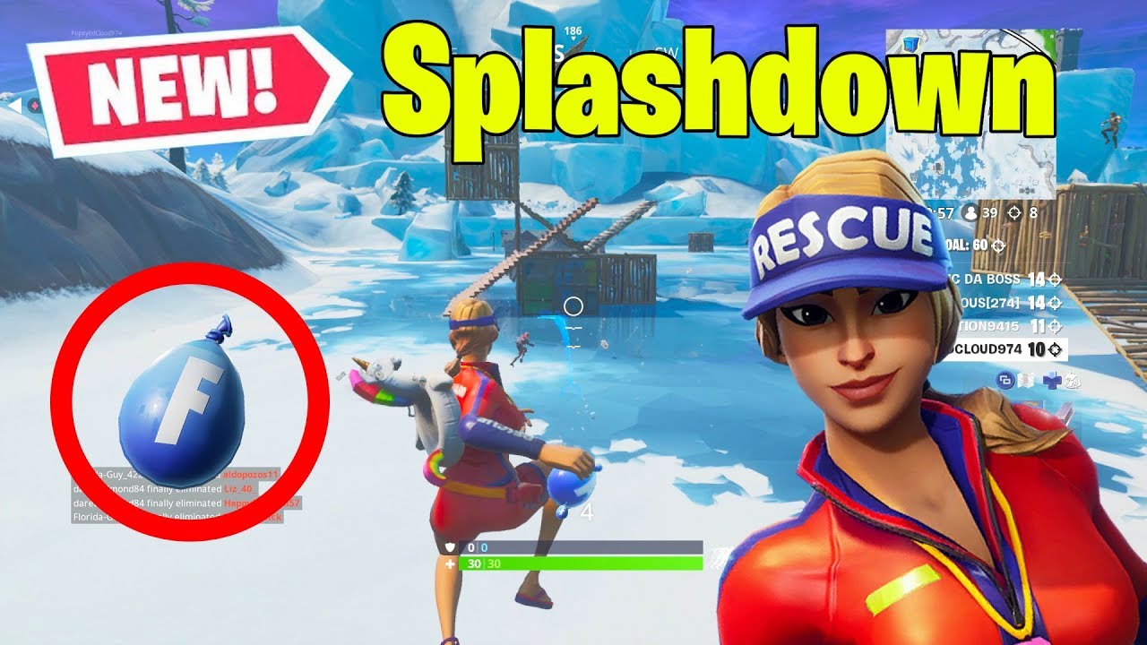 WATER BALLOON FIGHTS IN FORTNITE (NEW SPLASHDOWN LTM) YouTube