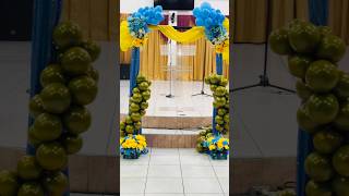 WEDDING day | Balloon Garland | diy setup | DECOR #wedding #shortsviral  #shortvideos #balloon #diy