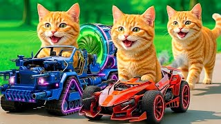 Download Lagu Kittens Drive Future Racing Cars 🚓 on a Revenge Mission to Rescue Mama Cat from a Bully💥🐱 MP3