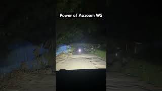Aozoom W5 Light Test 🌌 | Insane throw & brightness in pitch dark road test 🚗💡