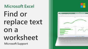 How to find or replace text and numbers on a Excel worksheet | Microsoft