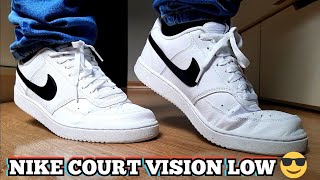 Unboxing Tênis Nike Court Vision Low Branco + Preto | Comprado Na Netshoes | Review e On Feet