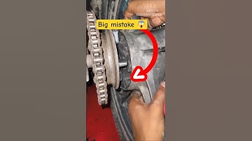 Chain noise problem  😱#automobile #viral #trending #bike #repairs