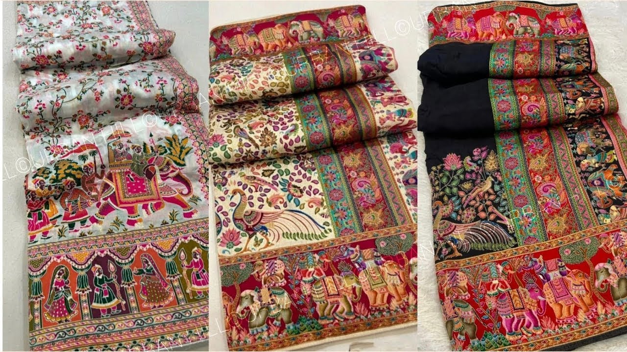 Latest Sarees collection from Nikhaar Creations