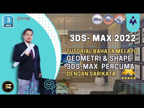Cara Mudah Membuat Geometri & Shape Secara Percuma Menggunakan 3ds Max 2022 Sari kata Bahasa Melayu