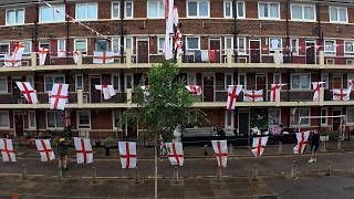 England's 'most patriotic estate' puts up SCOTLAND flags for World Cup | SWNS