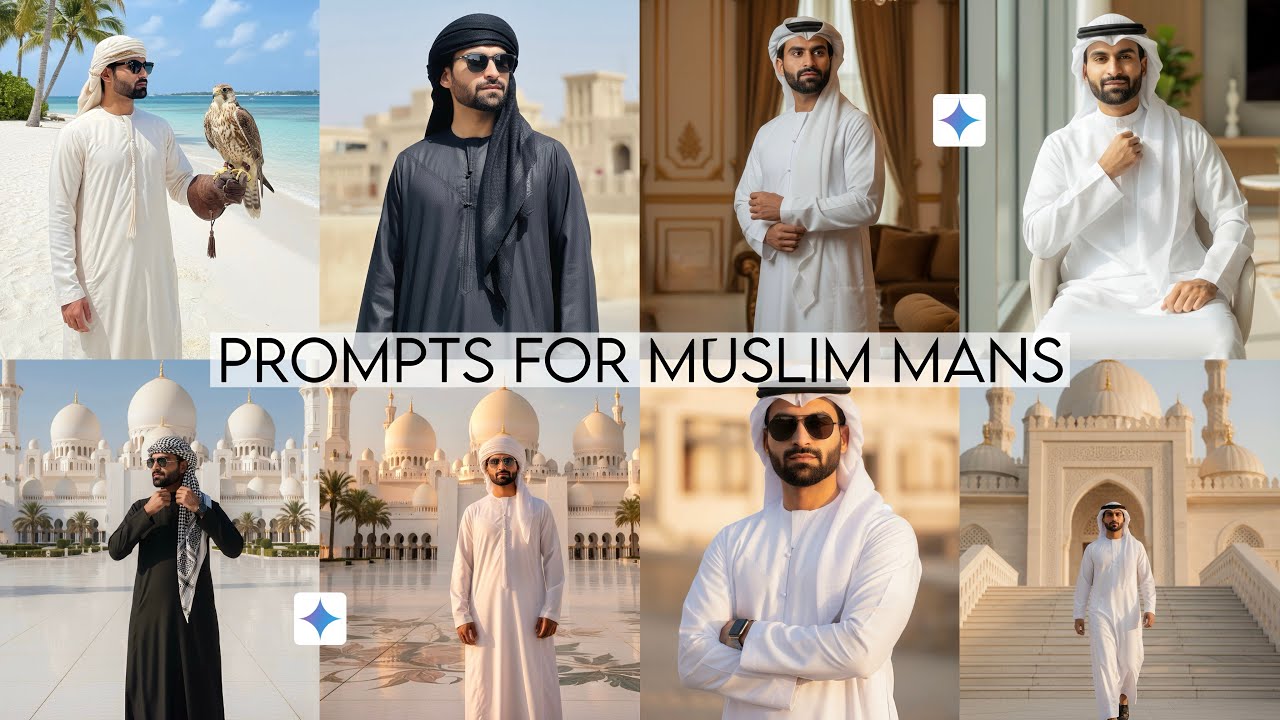 New Prompts For Muslim Mans | A Arabic Sheikh Vibe | Gemini 🍌 