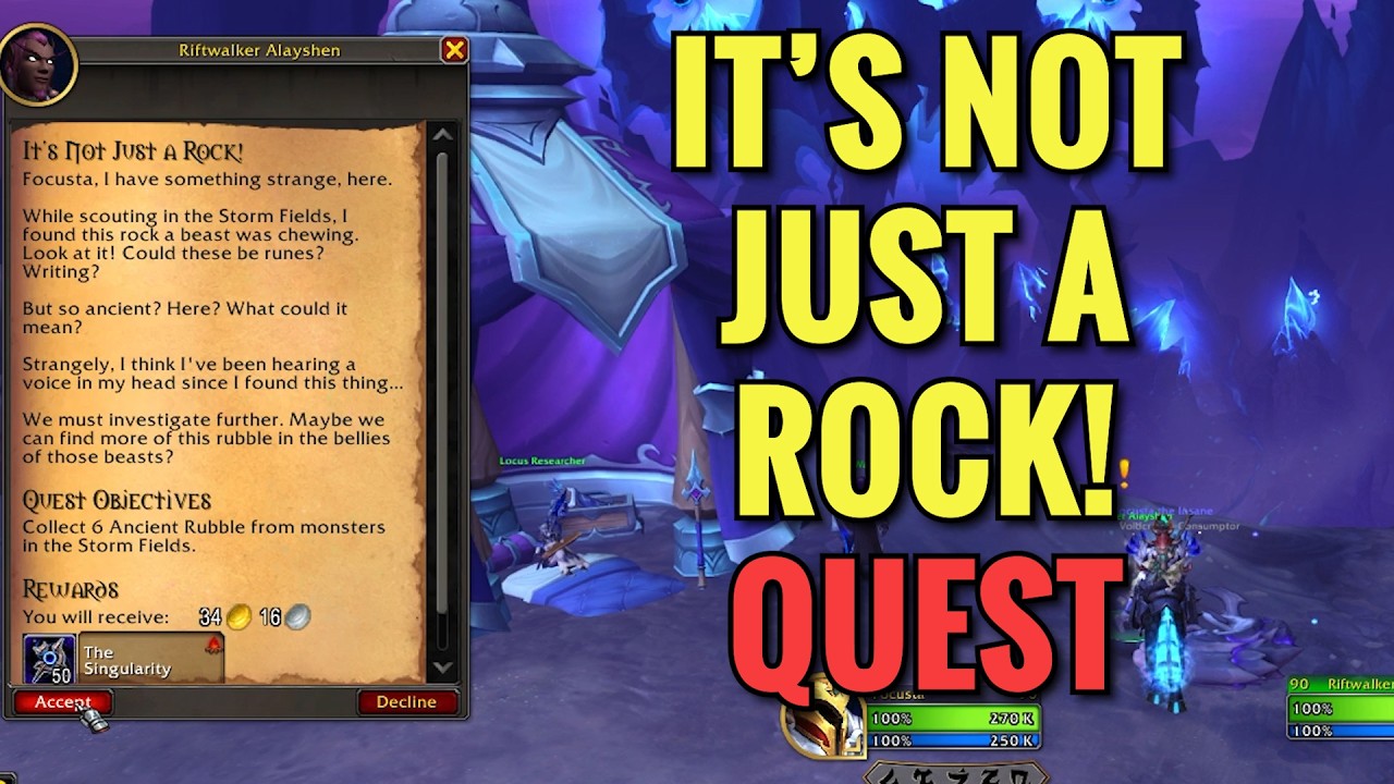 It's Not Just A Rock! Quest (WoW Midnight)