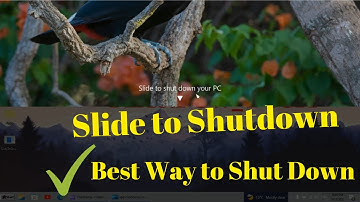 Slide to Shutdown - Best Way to Shut Down your PC - Andrew_Tech