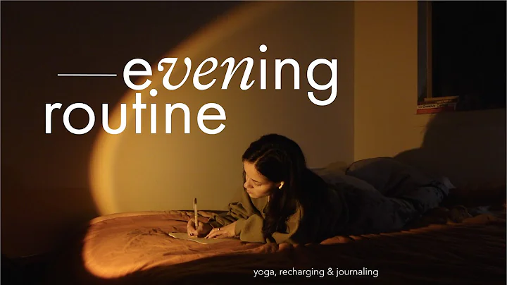 my evening routine | recharging, yoga & journaling