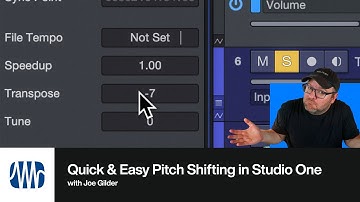 Quick and Easy Pitch Shifting in Studio One | PreSonus