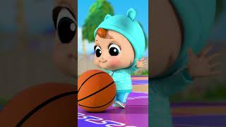 Let's Play Basketball | Little Angel | Head Shoulders Knees Toes | Cartoons For Kids