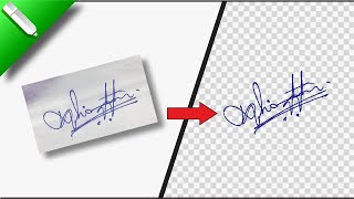 How To Digitize A Signature | Coreldraw पर Image को Transparent कैसे करें | Signature Transparent