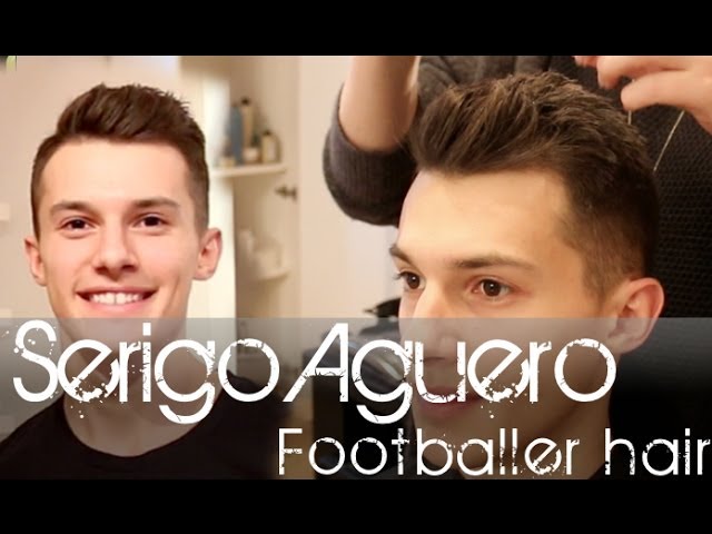 Sergio Aguero Football Player Hairstyle Men S Short Hair Tutorial Slikhaar Tv Youtube