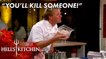 Gordon Stops LETHAL Mistake Over Rancid Crab Meat | Hell's Kitchen