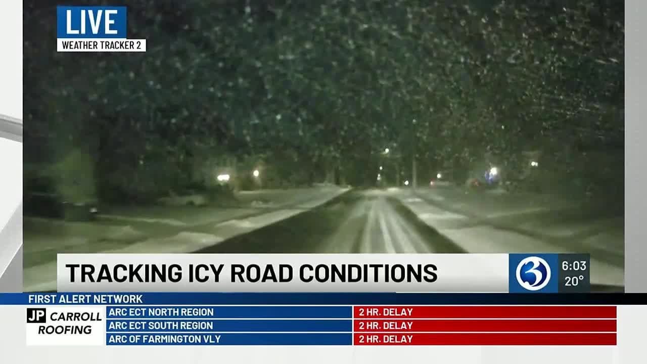 ROAD CONDITIONS: Refreeze creates slick conditions for the morning ...