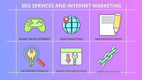 SEO And Internet Marketing - 30 Animated Icons | After Effects Elements - Envato elements