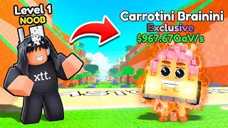 Starting OVER as NOOB with OP SECRET in Brainblast a Lucky Block! (Roblox)