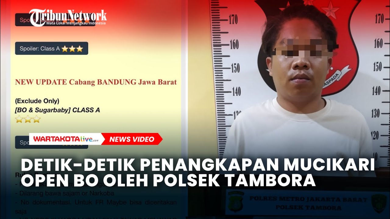 Detik-detik Penangkapan Mucikari Open BO oleh Polsek Tambora