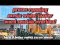 Proses Running Mesin Wheel Loader Setelah Overhaul