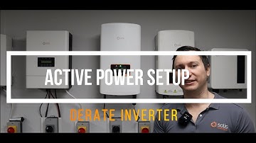 Active Power Settings - Derate Inverter