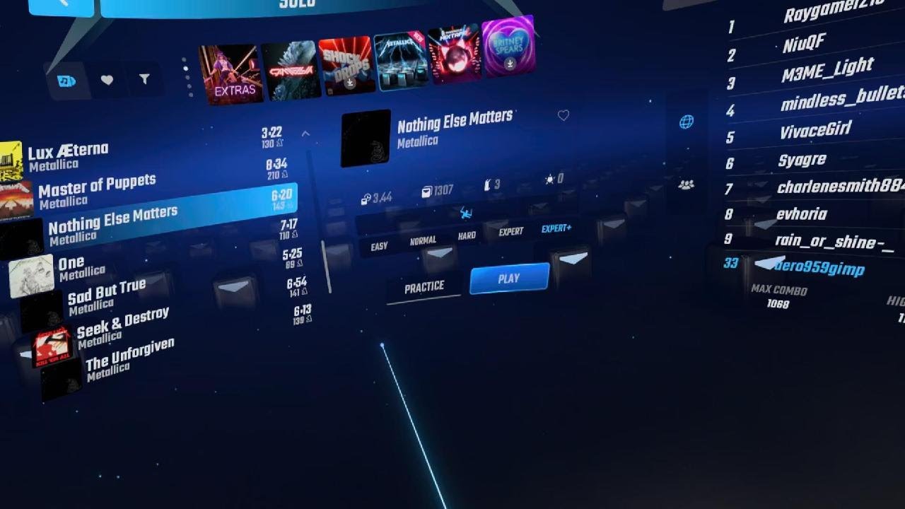 Nothing Else Matters - FC - Expert + - Beat Saber - YouTube