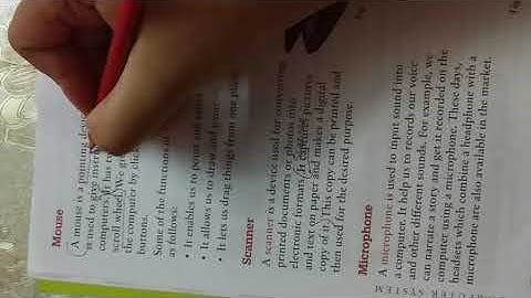 Class 3 Computer Ch 1 A Computer System