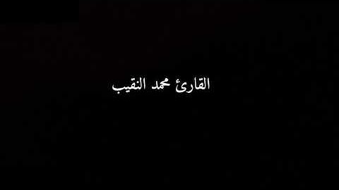 القارئ محمد النقيب