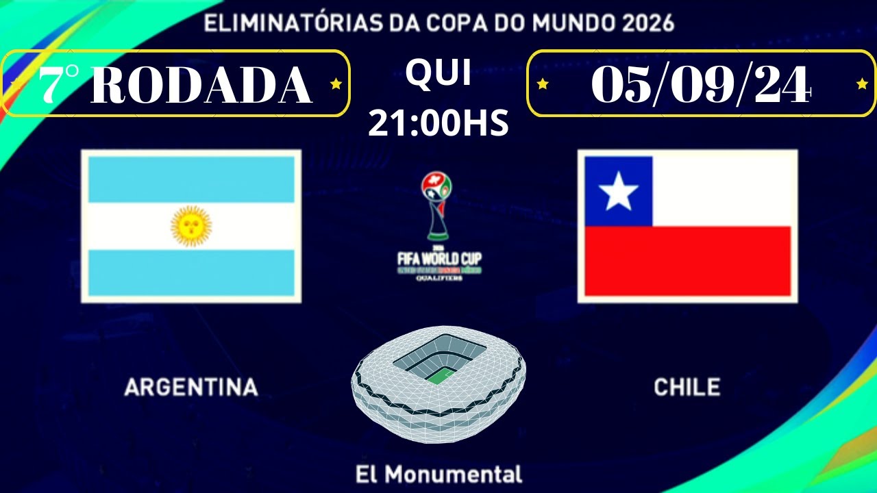 Argentina enfrenta Chile nas Eliminatórias da Copa do Mundo 2026: saiba onde assistir e escalações