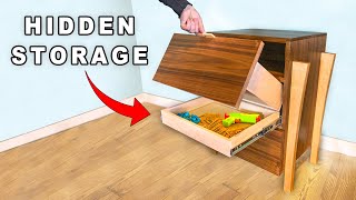 Sneaky End Table with Hidden Drawers | DIY Nightstand Build