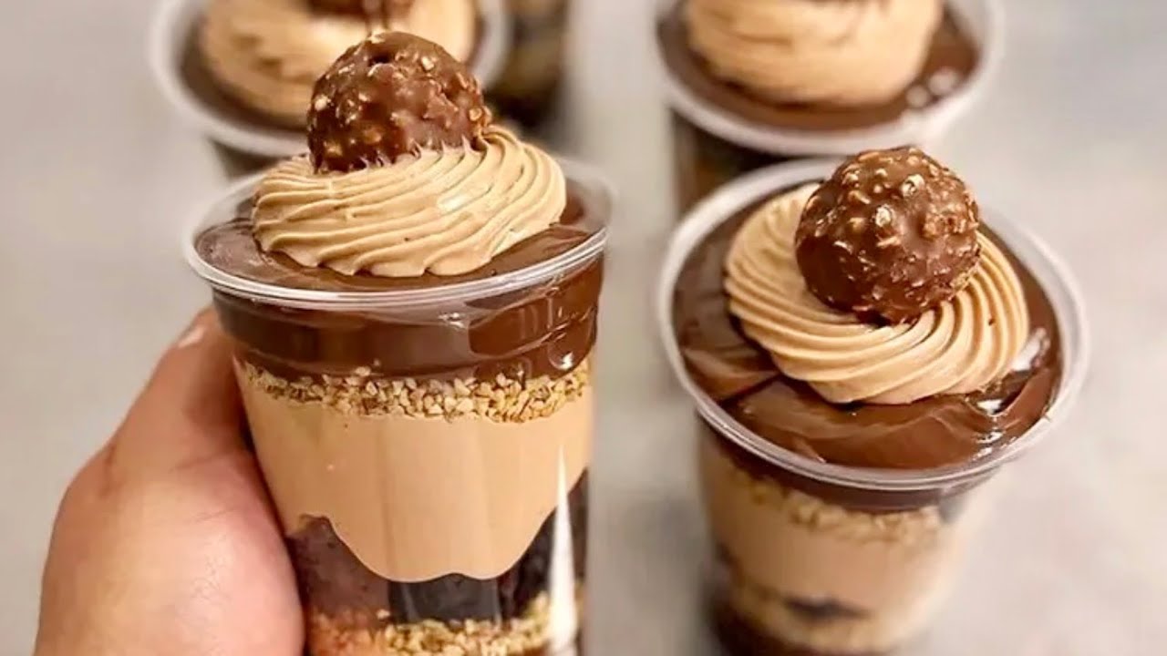 Домашний многослойный торт в чашке, так вкусно