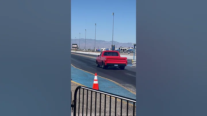 Duct tape drags 2023 Dodge D100 5.7 Hemi 8hp70 8 speed swap