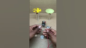 ⚙️ Dual Fan DC Motor Mechanism | Simple Air Flow Science Project 🌪️ | DIY Experiment