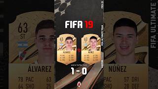 ALVAREZ VS NUNEZ FIFA EVOLUTION #eafc24 #fifa #football #shorts #austor